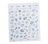 minkissy 3pièces Autocollants De Nail Art Design Étoile Coloré Stickers Manucure Paillettes Brillantes Pour Décorations Ongles Pour Fêtes Et Performances