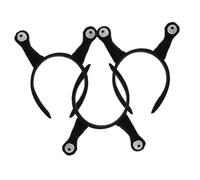 minkissy 3pièces Bandeaux Antenne Escargot Rigolos Accessoires Cosplay Femmes Confortables Pour Fête Déguisement Noir