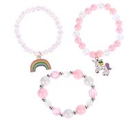 minkissy 3pièces Bracelets Licorne Chaîne De Poignet Pour Garçon Fille Parure Licorne Avec Pendentif Lot De Bracelets De Perles