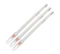 minkissy 3pièces Crayon Yeux Blanc Surligneur Eye-liner Stylo Maquillage Crayon Eye-liner Blanc Pinceau Application Makeup