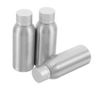 minkissy 3pièces Flacons de Voyage Aluminium avec Bouchons à Vis Conteneurs Rechargeables pour Parfum Huiles Essentielles et Soins Peau