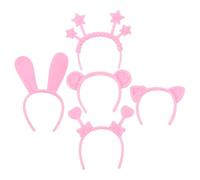 minkissy 4 Ensemble Set de Têtes Miniatures Ours et Chat pour Poupées Accessoires et Portables pour Jeux Garçon Fille Fêtes et Séances Photo