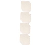 minkissy 4 Ensembles Chiffon Pour Le Visage Chiffons De Nettoyage Du Visage Lingettes Nettoyantes Pour Le Visage Débarbouillette De Fibre De Bambou Beige 2 Pièces * 4