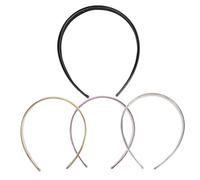 minkissy 4 Pièces Bandeau En Cuir Verni Brillant Coloré Vêtements Pour Femmes Accessoires De Cheveux Pour Femmes Mesdames Bandeau Femme Bandana Mode En Plastiqueen Similicuir