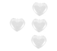 minkissy 4 Pièces Boîte D'Emballage En Forme De Coeur Les Outils Poudre Blush Surligneur Brosse Ombres À Paupières Palettes De Maquillage Conteneur Petites Palettes De Maquillage Plateau