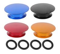 minkissy 4 Pièces Cache-manivelle de Vélo en Alliage D’Aluminium | Vélo de Route et Bicyclettes, Ajustement Aérodynamique, Accessoire Léger, Compatibilité Polyvalente