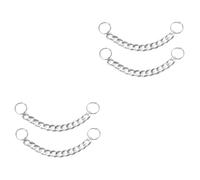 minkissy 4 Pièces Chaînes de Chaussures Décoratives Acrylique Accessoires DIY et Durables pour Sandales et Chaussures à Bijoux de Pied Élégants pour Femme