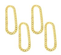 minkissy 4 pièces Collier Chaîne Dorée Hip Hop pour Homme de Bijoux Punk Parfait pour et Occasions Spéciales