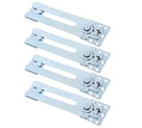 minkissy 4 Pièces Connecteur Assemblage Compact et Réglable de Canapé en Fer Argenté pour Canapés Modulaires en L U pour Petits Appartements et Salons de Bureau