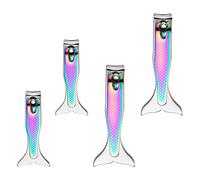 minkissy 4 Pièces Coupe-ongles trousse de manucure tondeuses ongle de main Clous Gel clips ciseaux ongles ciseaux à ongles kit de soin des ongles outil de coupe des ongles Acier inoxydable