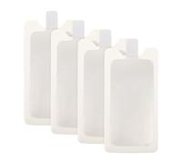 minkissy 4 Pièces Feuille D'électrode Négative Forme Arrondie Bords sans Bavure pour Appareil de Beauté, Plastique Blanc Adaptée pour Usage en Salon Domicile