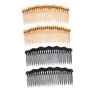 minkissy 4 Pièces peignes à dents hair charms hair toppers peignes pour femmes filet accessoires pour cheveux côté pour les cheveux mini brosse à cheveux peignes à cheveux