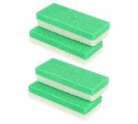 minkissy 4 Pièces Pierre Exfoliante Kit De Pédicure Des Pieds Corps Psoriasis Crème Pour Les Pieds Colle à Ongles Pierre Naturelle Coupe-ongles Masseur De Pieds Peau Green Pu