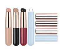 minkissy 4 Pièces Pinceau de Nail Art en Silicone Couvercle Protecteur, Embouts Souples en Silicone et Corps en Aluminium, Couleurs Attrayantes, Voyage Dégradés Ombre