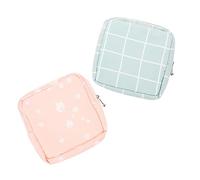 minkissy 4 Pièces Porte-Monnaie de Rangement Serviette hygiénique Pochette de Transport pour Serviettes hygiéniques Organisateur de Petit Pochette menstruelle d'époque décoratif