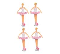 minkissy 4 pièces Poupées Ballerines Tournantes pour Boîte à Musique Accessoires Danseuse Ballet Décor Princesse pour Filles et Collectionneurs