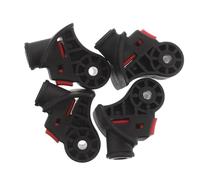 minkissy 4 Pièces roulettes Générales pour Valise, en Plastique Noir Accessoires D'assemblage, Offrant Stabilité Améliorée pour Paquet à roulettes de Voyage