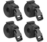 minkissy 4 pièces Sangles Bagages Élastiques Longues Nylon avec Boucle Rapide pour Fixation Coffre de Toit Camping Jardinage