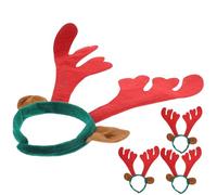 minkissy 4 Pièces Serre-tête De Renne Serre-têtes De Noël Décorations De Serre-tête De Renne Couvre-chefs De Noël Bandeaux