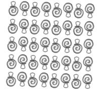 minkissy 40pièces Pendentifs Spirale Pour Bijoux Charms Tourbillon Pour Bracelets Colliers Et Boucles Oreilles Accessoires Diy Artisanaux Ancien