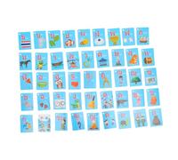 minkissy 45 pièces Cartes Flash Vocabulaire Thaï Apprentissage Couleur Éducatif pour Garçon Fille et Adultes Matériel Étude Langue Thaïlandaise Cartes Flash pour Développer Mémoire et