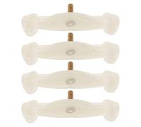 minkissy 4pcs Coussinets Antidérapants en Caoutchouc pour Repose-épaule de Violon Beige, Accessoires pour Violon Minimisant L'usure, Confort et Stabilité pour Musiciens Débutants