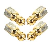 minkissy 4pcs Mini Bouteilles Rechargeables en Verre 6ml pour Parfum ou Huile Essentielle, Bouteille de Voyage Élégante et Vintage, pour Voiture ou Extérieur Plusieurs styles