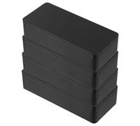 minkissy 4pièces Boîte De Rangement Rectangulaire Pour Thé Lot De Récipients Métalliques Portables Pour Sachets De Thé Et Accessoires Conservation