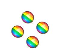 minkissy 4pièces Broche Arc-ciel Pour Vêtements Badge Bronze Corsage Pour Gays Et Lesbiennes