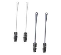 minkissy 4pièces Brosse de Nettoyage pour Biberon Bocaux Alimentaires et Verres Résistants Lot Manche Long Couleur Aléatoire