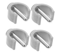 minkissy 4pièces c Clips Pour Béquilles Et Canes Attaches Forme c Accessoires De Support Pour Déambulateurs Clés De Verrouillage Antidérapantes Gris