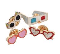 minkissy 4pièces Lot de Broches Style Plage Collection Hawaï Accessoires de Costume Uniques