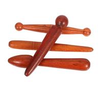 minkissy 4pièces Set De Outils De Massage Bois Pour Visage Et Corps Bâtonnet Acupression Précis Pour Points De Pression Masseur Manuel Traditionnel Chinois Pour Dos Et Cou