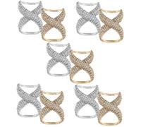 minkissy 5 Ensembles Boucle D'écharpe Foulard Écharpe En Soie Clips D'écharpe D'anneau D'écharpe Boucles D'anneau D'écharpe Écharpe Broche Boucle Boucles De Vêtements Strass 2 Pièces * 5
