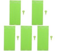 minkissy 5 Ensembles Tablette Braille Aveugle Tasses Tableau D'écriture En Braille Verre Doseur Étiquette Emboîtement De Tasse à Mesurer Stylo D'écriture En Braille Light Green Plastique