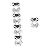 minkissy 5 Paires Boucle De Chaussure Arc Pour Charmes De Décoration De Chaussures De Mariée Habillé Demoiselles D'honneur Mariage Dame Cérémonie Strass Femme Gland Policier Alliage De Zinc