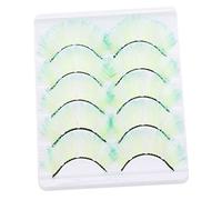 minkissy 5 Paires faux cils pelucheux cils fluorescents cils vaporeux faux cils individuels fausse frange fake lashes fournitures d'extension de cils filles cils Imitation