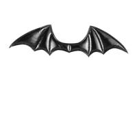 minkissy 5 Pièces épingle à cheveux chauve-souris trousse patch animal brodé hair charms hair toppers accessoires de bandeau pour cheveux bricolage fournitures de vêtements en tissu Black