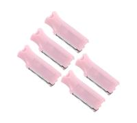 minkissy 5 Pièces Lame De Rechange Pour Rasoir à Sourcils Tondeuse à Poils De Nez Pour Femme Coupe-cils Modeleur De Sourcils Coupe Des Sourcils Kit De Rasoir à Sourcils Plastique Rose