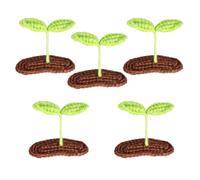 minkissy 5 Pièces Pince à Cheveux Artisanale Tressée DIY Forme de Petite Pousse de Trèfle Accessoire Léger et Élégant pour Coiffure Quotidienne