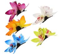 minkissy 5 Pièces Pleins feux sur les pinces à cheveux pour fête sur la plage pinces à cheveux à bec de canard Barrette fleur mariage Décoration mariage fleur décoration de cheveux