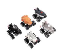 minkissy 5 pièces Voitures Course Garçon Fille Animaux Friction Résistants Jouets Éducatifs pour Garçons et Filles Coordination Œil Main et Relations Parents