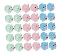 minkissy 50 pièces Figurines Miniatures Cochon Résine Lumineuses Décorations Micro Paysage Ornements de Jardin Miniatures Mini Animaux Lumineux pour Créativité et Décoration