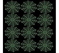 minkissy 50 Pièces Toile D'araignée en Plastique Blanche Réutilisable pour Décoration Halloween Intérieure et Fête Zombie, Facile à Accrocher et Coller