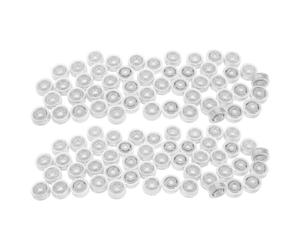 minkissy 50 Roulements Rotatifs Transparents pour Loisirs Créatifs - Mini Roulements à Billes pour Bases Pivotantes de Moulins à Vent - Accessoires DIY Précis pour Réparation et