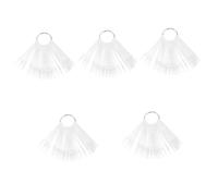 minkissy 500 Pièces Carte de couleur des ongles présentoir de vernis à ongles affichage de vernis à ongles conseils pour afficher la couleur des ongles d'ongle clou Plastique