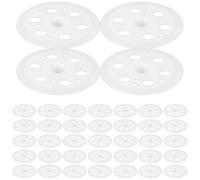 minkissy 500 Pièces Lot de Rondelles Plastiques Polypropylène pour Fixation et Répartition de Charge Adaptées à Isolation des Murs et Panneaux Mousse Rigide