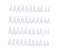 minkissy 500 pièces Nail Tips Transparent Plastic Nail Covers Easy To Shape And Stick For DIY Manicure And Party Use