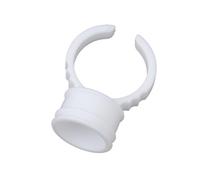 minkissy 500 Pièces Outil De Maquillage Des Cils Anneaux D'encre Anneau D'encre Gel De Pochoir De Tatouage Coupelles à Anneaux Pigmentaires Tatouage De Gobelets D'encre Porte-bague Blanche