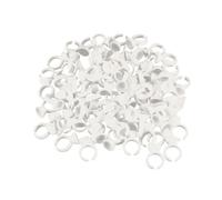 minkissy 500pièces Tasses à Anneaux De Tatouage Pour Cils Support à Bagues Jetable Contenant à Pigments s Blanc